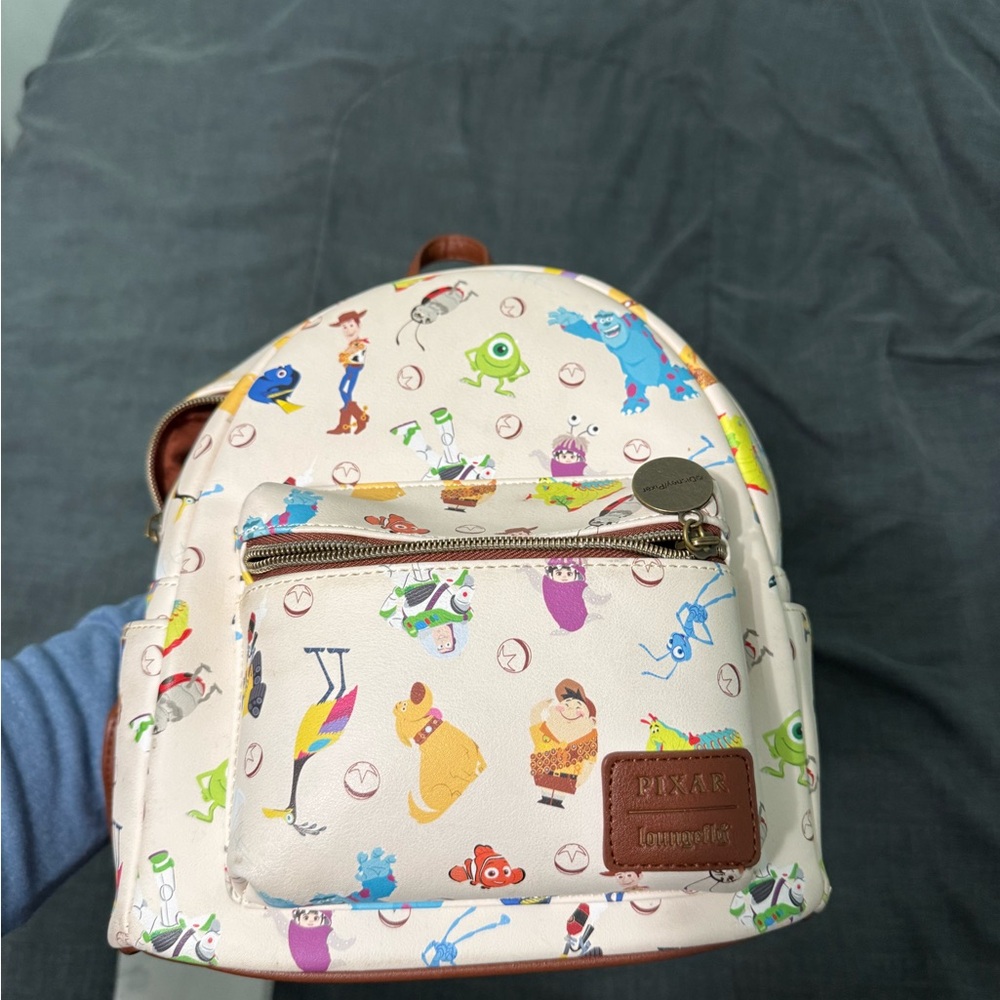 Disney Loungefly Pixar 25th Anniversary Icons Mini Backpack Monsters Toy Story